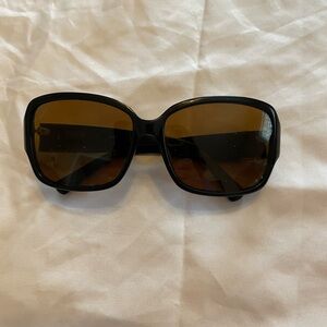 Coach Black Frame Sunglasses with Brown Lenses